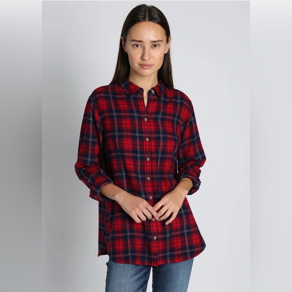 Jachs Girlfriend Flannel Shirt Women's Size S - Picture 6 of 8